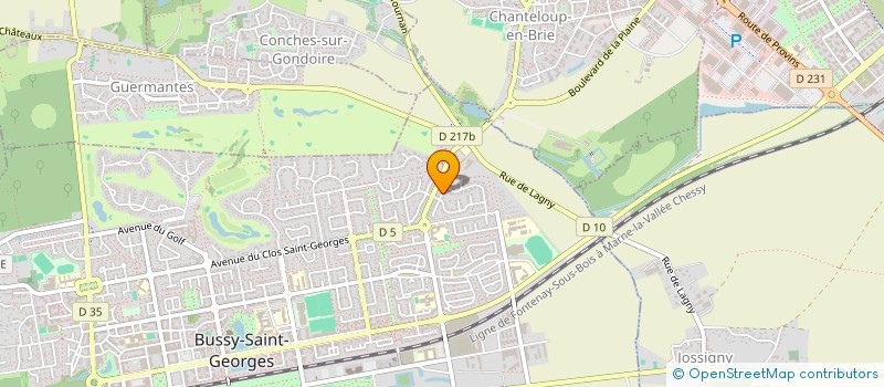 localisation de l'entreprise CHAMBERET  BUSSY-SAINT-GEORGES