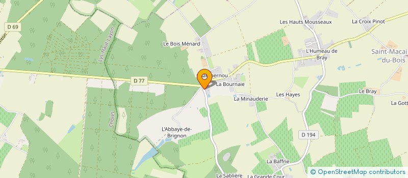 localisation de l'entreprise CHAMBERSON  SAINT-MACAIRE-DU-BOIS