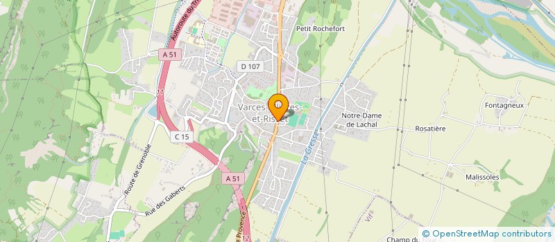 localisation de l'entreprise CHAMBERT PATRICK ET PASCALE  VARCES-ALLIERES-ET-RISSET