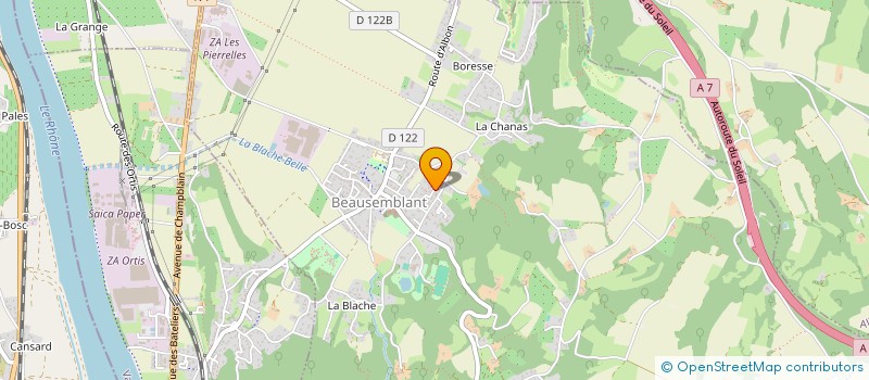 localisation de l'entreprise CHAMBERT SOUDEUR TUYAUTEUR  BEAUSEMBLANT