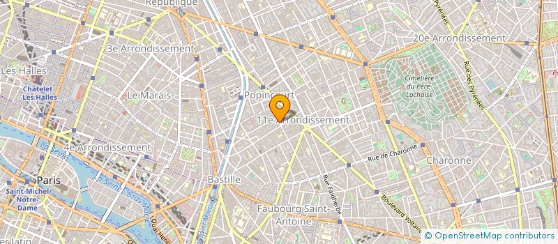 localisation de l'entreprise CHAMBERTIN IMMO LODGE  PARIS