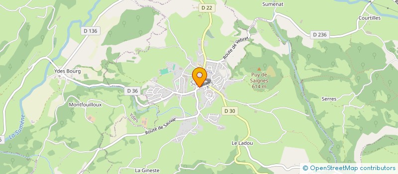 localisation de l'entreprise CHAMBERY à SAIGNES