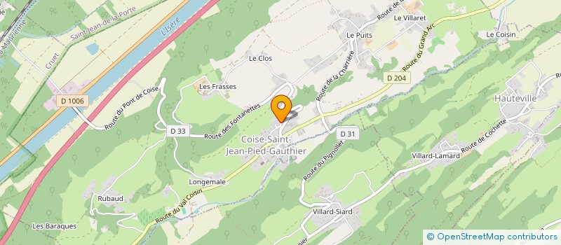 localisation de l'entreprise CHAMBERY HD  COISE-SAINT-JEAN-PIED-GAUTHIER