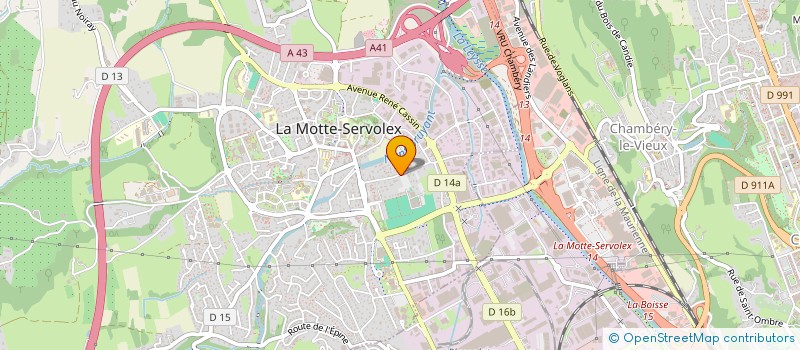 localisation de l'entreprise CHAMBERY LA MOTTE COGNIN BASKET SAVOIE  LA MOTTE-SERVOLEX