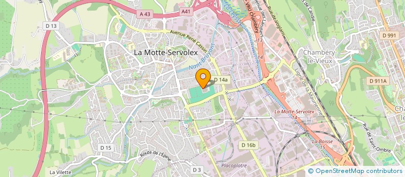 localisation de l'entreprise CHAMBERY LA MOTTE SERVOLEX HANDBALL à LA MOTTE-SERVOLEX