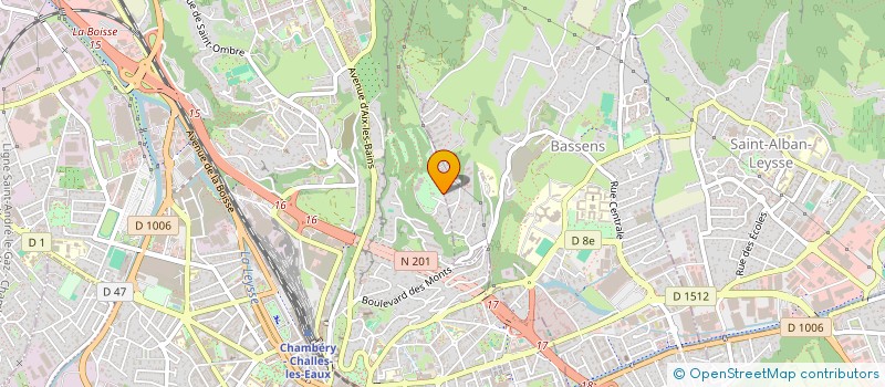 localisation de l'entreprise CHAMBERY PERFORMANCE OMNISPORT  CHAMBERY