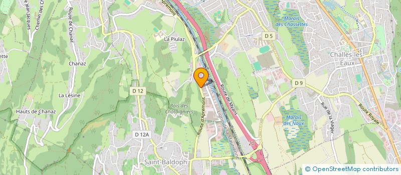 localisation de l'entreprise CHAMBERY SANITAIRE  LA RAVOIRE