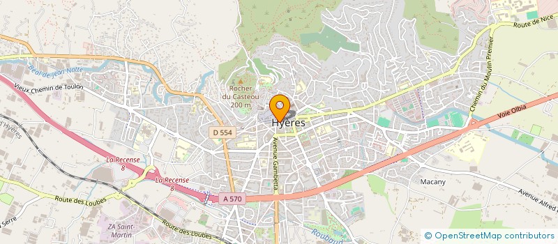 localisation de l'entreprise CHAMBEYRON ET CIE  HYERES