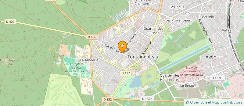 localisation de l'entreprise CHAMBLAIN CACERES SARL  FONTAINEBLEAU