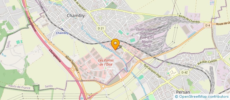 localisation de l'entreprise CHAMBLYDIS à CHAMBLY