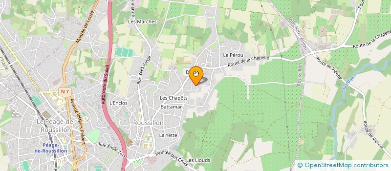 localisation de l'entreprise CHAMBOISSIER EXPRESS à ROUSSILLON