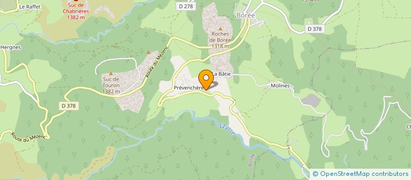 localisation de l'entreprise CHAMBON ENTR. FOREST  BOREE