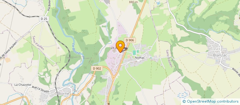 localisation de l'entreprise CHAMBON - OUILLON  SAINT-PAULIEN