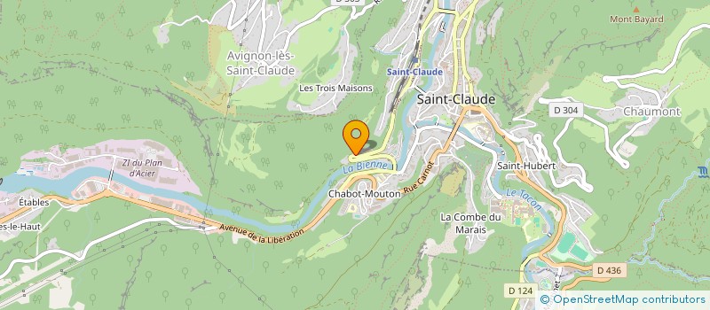 localisation de l'entreprise CHAMBON THIERRY à SAINT-CLAUDE