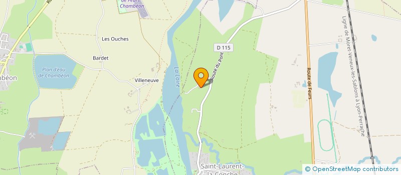 localisation de l'entreprise CHAMBON TP ET RESEAUX  SAINT-LAURENT-LA-CONCHE