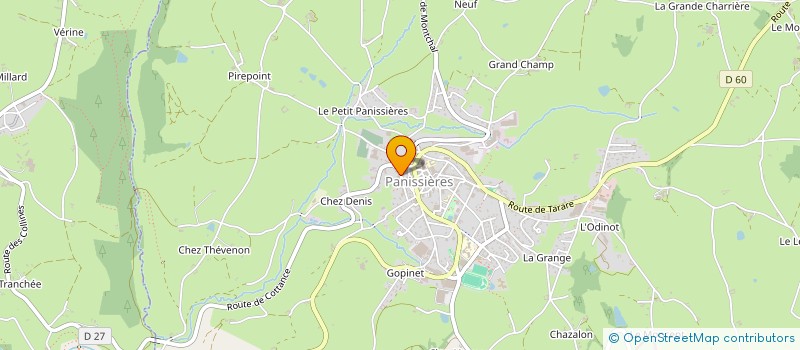 localisation de l'entreprise CHAMBOST JOURDAN à PANISSIERES