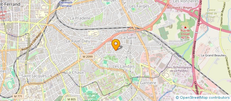 localisation de l'entreprise CHAMBOURGUET  CLERMONT-FERRAND