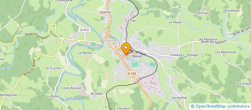 localisation de l'entreprise CHAMBOUVET DELICES à TENCE