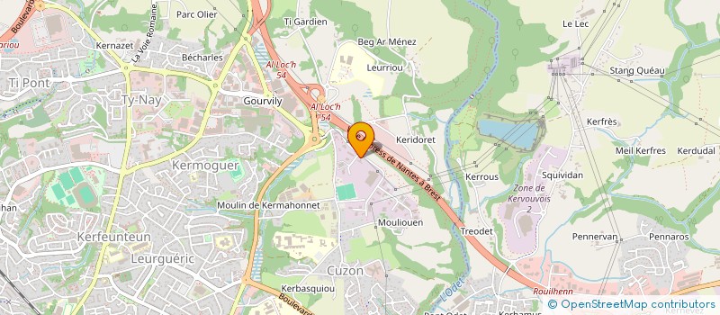 localisation de l'entreprise CHAMBR ARTIS PETIT ENTR BATIM FINIST à QUIMPER