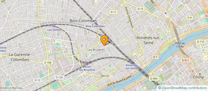 localisation de l'entreprise CHAMBRAN à ASNIERES-SUR-SEINE