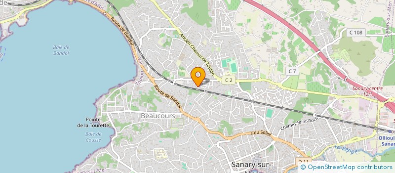 localisation de l'entreprise CHAMBRAS & PARTNERS  SANARY-SUR-MER