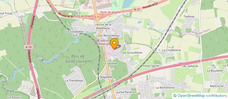 localisation de l'entreprise CHAMBRAY AUTOMOBILES  CHAMBRAY-LES-TOURS