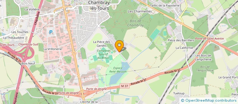 localisation de l'entreprise CHAMBRAY FOOTBALL CLUB à CHAMBRAY-LES-TOURS