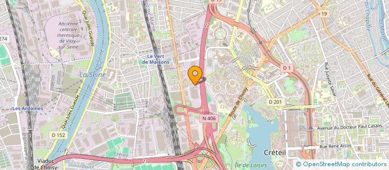 localisation de l'entreprise CHAMBRE APPRENTISSAGE PEINTURE  CRETEIL