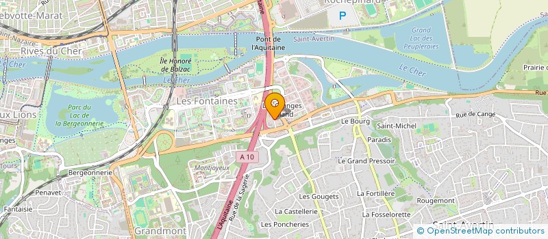 localisation de l'entreprise CHAMBRE ARTISANAT PETITES ENTR BATIMENT  SAINT-AVERTIN