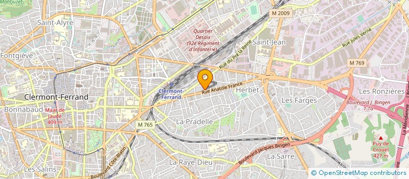 localisation de l'entreprise CHAMBRE CHARCUTERIE ARTISANALE  CLERMONT-FERRAND