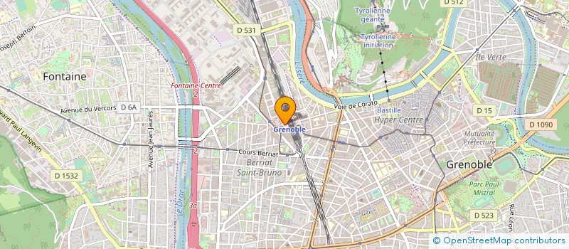 localisation de l'entreprise CHAMBRE COMMERCE ET INDUSTRIE GRENOBLE  GRENOBLE