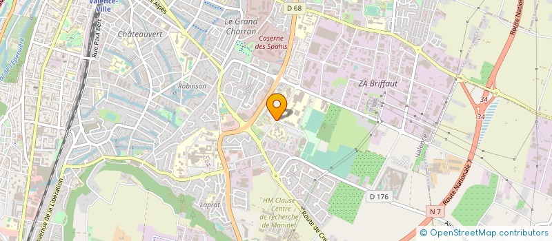 localisation de l'entreprise CHAMBRE COMMERCE INDUSTRIE DE LA DROME  VALENCE