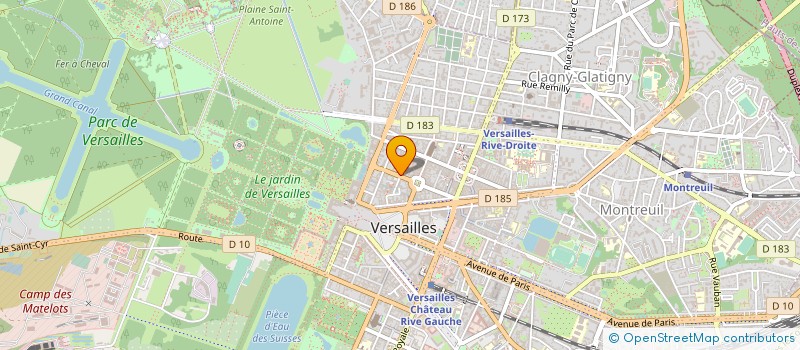 localisation de l'entreprise CHAMBRE D AVOUES à VERSAILLES