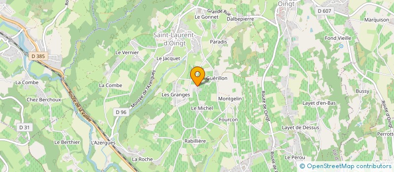 localisation de l'entreprise CHAMBRE D'HOTES AIRBNB  VAL D'OINGT