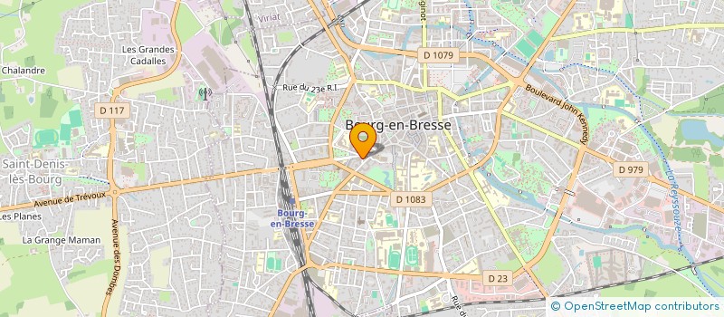 localisation de l'entreprise CHAMBRE DE COMMERCE D'INDUSTRIE DE L'AIN à BOURG-EN-BRESSE