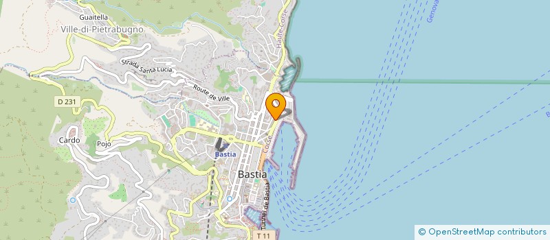 localisation de l'entreprise CHAMBRE DE COMMERCE ET D'INDUSTRIE DE CORSE à BASTIA
