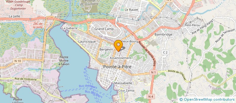 localisation de l'entreprise CHAMBRE DE COMMERCE ET D INDUSTRIE DE REGION DES ILES DE GUADELOUPE à POINTE A PITRE