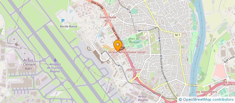 localisation de l'entreprise CHAMBRE DE COMMERCE ET D'INDUSTRIE DE REGION OCCITANIE  BLAGNAC