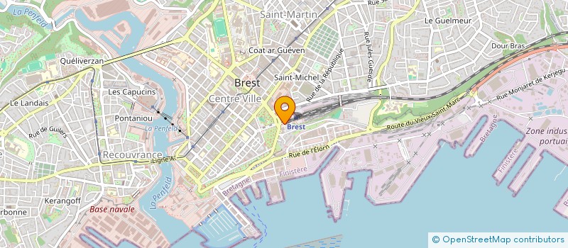 localisation de l'entreprise CHAMBRE DE COMMERCE ET D'INDUSTRIE FINISTERE à BREST