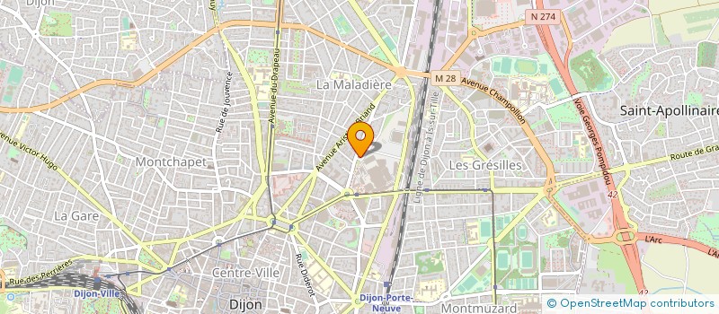 localisation de l'entreprise CHAMBRE DE COMMERCE ET D INDUSTRIE METROPOLE DE BOURGOGNE  DIJON