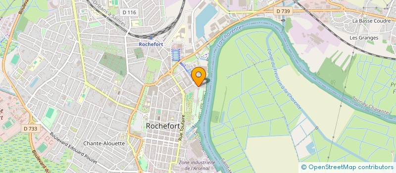 localisation de l'entreprise CHAMBRE DE COMMERCE ET D'INDUSTRIE TERRITORIALE CHARENTE-MARITIME  ROCHEFORT
