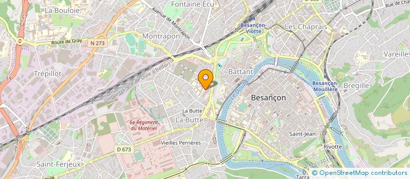 localisation de l'entreprise CHAMBRE DE COMMERCE ET D'INDUSTRIE TERRITORIALE SAONE-DOUBS  BESANCON