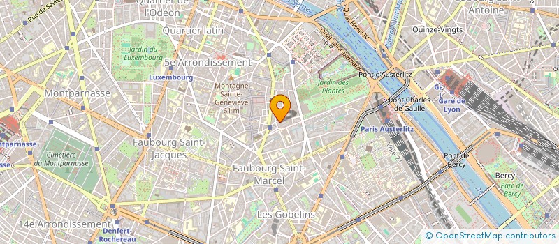 localisation de l'entreprise CHAMBRE DE COOPERATION ECONOMIQUE BULGARIE - FRANCE  PARIS