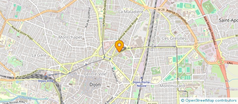 localisation de l'entreprise CHAMBRE DEP HUISSIERS JUSTICE COTE D'OR à DIJON