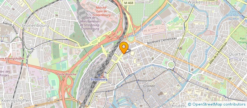 localisation de l'entreprise CHAMBRE DEPARTEMENT HUISSIERS BAS-RHIN à STRASBOURG