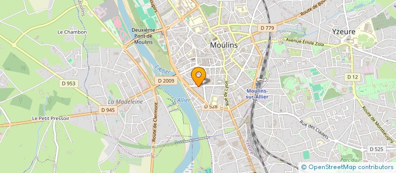 localisation de l'entreprise CHAMBRE DEPARTEMENTALE COIFFEURS ALLIER à MOULINS