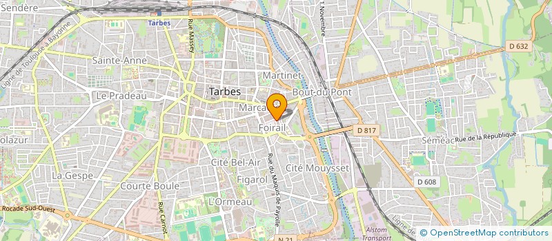 localisation de l'entreprise CHAMBRE DEPARTEMENTALE D'AGRICULTURE  TARBES