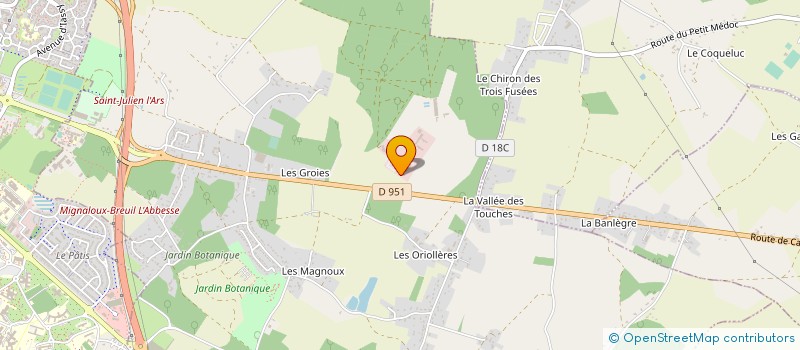 localisation de l'entreprise CHAMBRE DEPARTEMENTALE D'AGRICULTURE  MIGNALOUX-BEAUVOIR