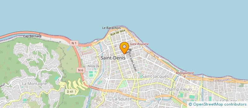 localisation de l'entreprise CHAMBRE DEPARTEMENTALE NOTAIRES REUNION à SAINT-DENIS