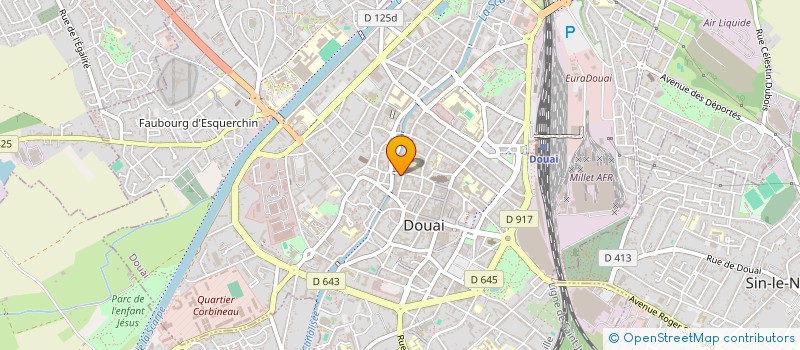 localisation de l'entreprise CHAMBRE DES AVOUES PRES COUR APPEL DOUAI  DOUAI